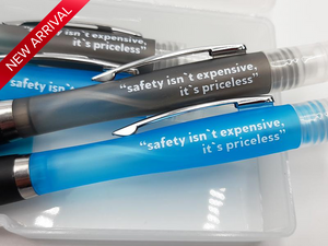 The Pendemic Family pack, Set of four, Quote 2 - “safety isn't expensive, it's priceless” - close up